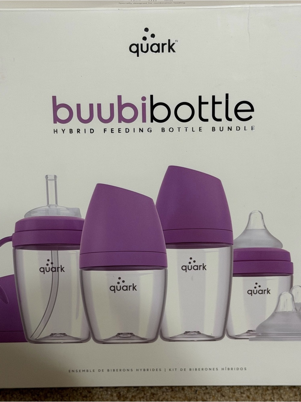 BuubiBottle Hybrid Feeding Bottle Bundle - Purple - Picture 3 of 6